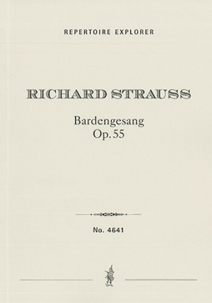 Bardengesang for three four-part male choirs and orchestra, Op. 55 Choir/Voice & Orchestra