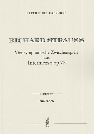 Four Symphonic Interludes from Intermezzo op. 72 Orchestra