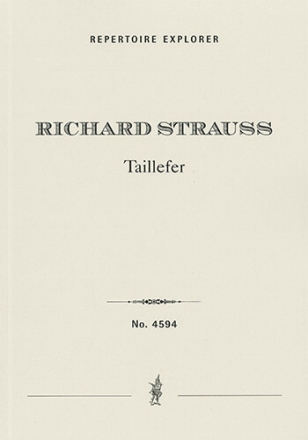 Taillefer for voices, choir and orchestra Op. 52 (German & English libretto) Choir/Voice & Orchestra