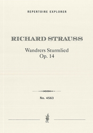 Wandrers Sturmlied Op. 14 for six-part choir and grand orchestra Choir/Voice & Orchestra