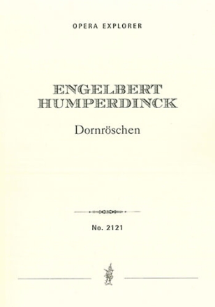 Dornrschen (full opera score with German libretto) Opera