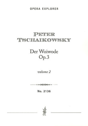 Der Woywode (full opera score in two volumes with Russian libretto) Opera