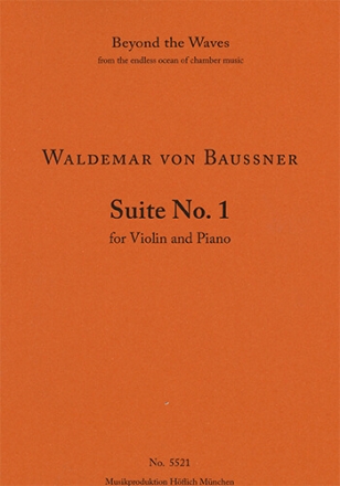Suite No. 1 for violin & piano (2 performance scores) Strings with piano Piano score & solo violin