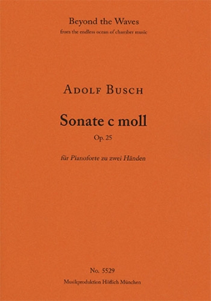 Sonata C minor for Pianoforte Op. 25 (Piano performance score) Solo Piano Performance Score