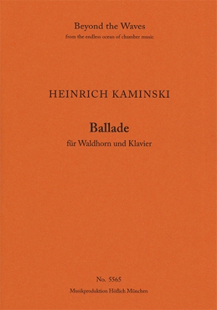 Ballade for French Horn and Piano (Piano performance score & part) Winds with piano Piano Performance Score & Solo French Horn