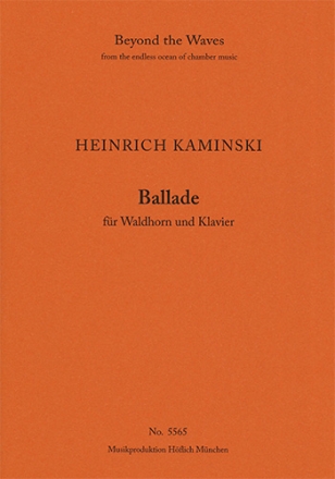 Ballade for French Horn and Piano (Piano performance score & part) Winds with piano Piano Performance Score & Solo French Horn