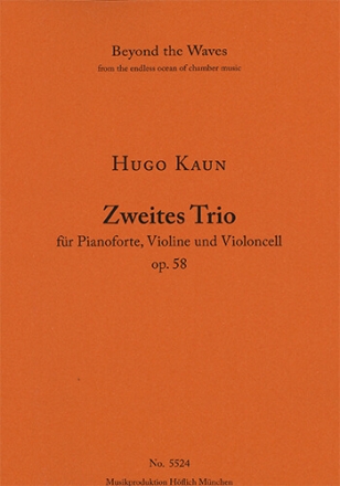 Second Trio for Pianoforte, Violin and Violoncello Op. 58 (3 performance scores) Strings with piano Piano Performance Score & 2 string parts