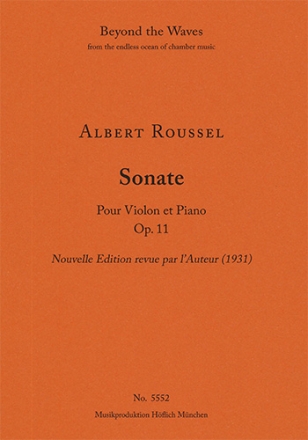 Sonata for Violin and Piano Op. 11 (Piano performance score & part) Strings with piano Piano Performance Score & Solo Violin