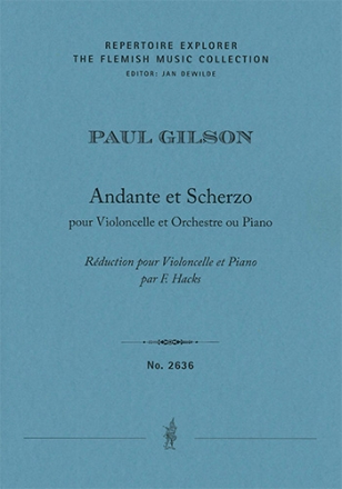 Andante et Scherzo pour Violoncelle et Orchestre ou Piano. Reduction pour Violoncelle et Piano par F The Flemish Music Collection Piano Performance Score & Solo Violoncello