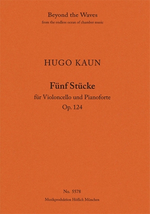 Five Pieces for Violoncello and Pianoforte Op. 124 (Piano performance score & part) Strings with piano Piano Performance Score & Solo Cello