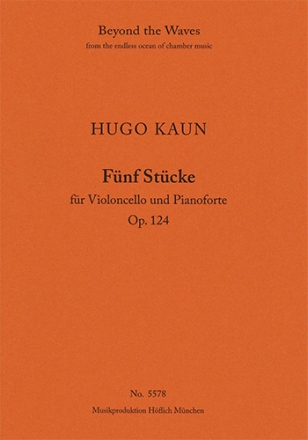 Five Pieces for Violoncello and Pianoforte Op. 124 (Piano performance score & part) Strings with piano Piano Performance Score & Solo Cello