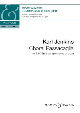Choral Passacaglia for mixed choir (SSATBB)  and string orchestra (organ) choral score
