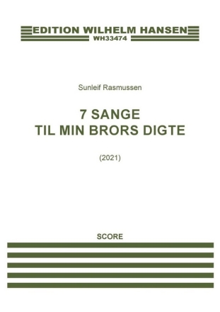 7 Sange Til Min Brors Digte Soprano, Clarinet and Piano Score