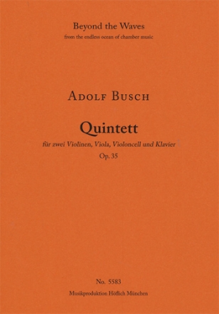 Quintett  fr 2 Violinen, Viola, Violoncell und Klavier Partitur und Stimmen