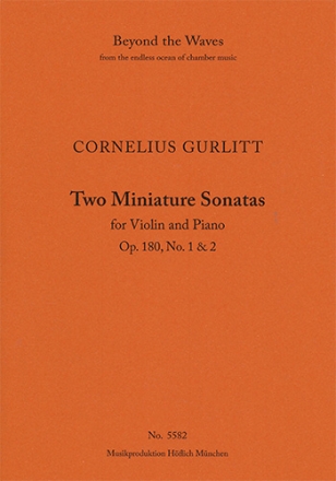 2 Miniature Sonatas for violin & piano, Op. 180, No. 1 and 2 (Piano performance score & solo) Strings with piano Piano Performance Score & Solo Violin