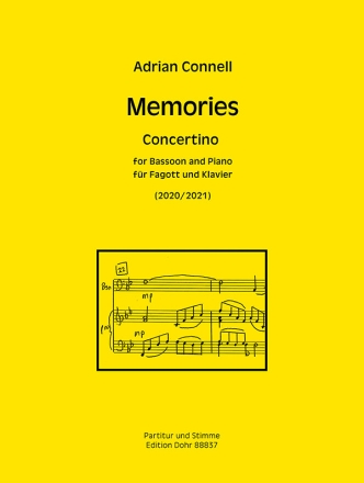 Memories (2020/2021) -Concertino for Bassoon and Piano- Fagott und Klavier Partitur, Solostimme