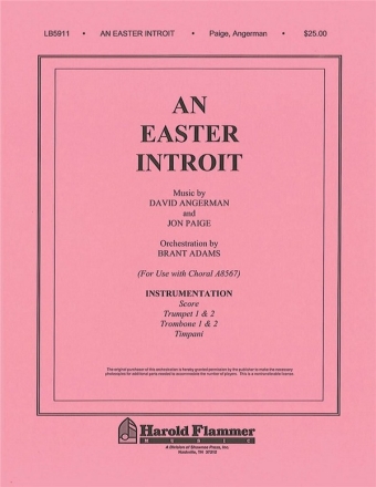 An Easter Introit Brass Instruments Stimmensatz
