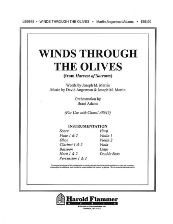 Winds Through the Olives (from Harvest of Sorrows) Orchestra Partitur + Stimmen