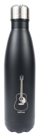 Isolierflasche: Gitarre (Edelstahl / doppelwandig ) 0,5L