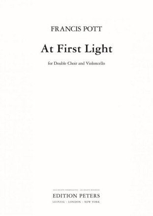 At First Light (cello part)