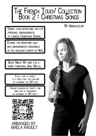 The French Touch' Collection vol.2: Christmas Songs for clarinet Book + QR-Code
