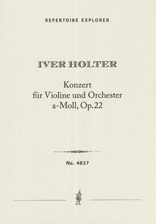 Konsert for violin og orkester Op. 22 Violin & Orchestra