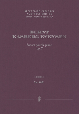 Sonata pour le piano, Op. 7 (first edition, performance score) Solo Works Performance Score