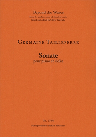 Sonate pour piano and violon (Piano performance score & part) Strings with piano Piano Performance Score & Violin part