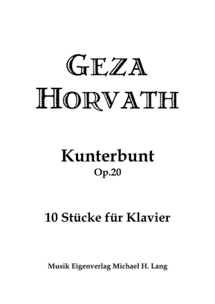 Kunterbunt op.20 fr Klavier