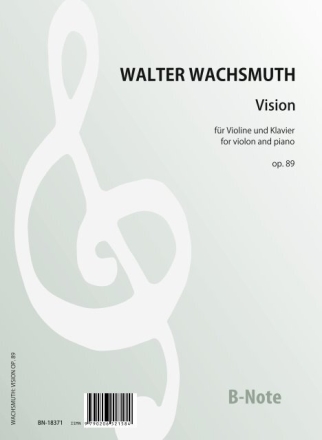 Vision fr Violine und Klavier op.89 Violine,Klavier Spielnoten