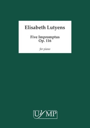 Five Impromptus, Op. 116 Piano Book