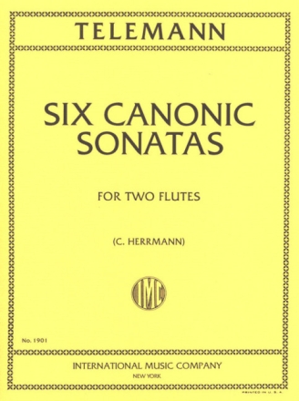 6 canonic Sonatas for 2 flutes