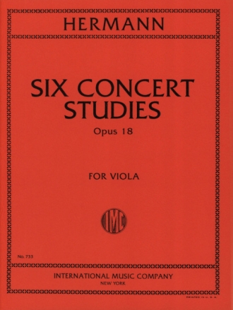 6 Concert Studies op.18 for viola
