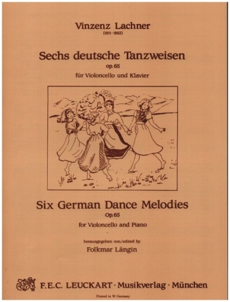 6 deutsche Tanzweisen op.65 f�r Violoncello und Klavier