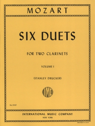 6 Duets vol.1 for 2 clarinets parts