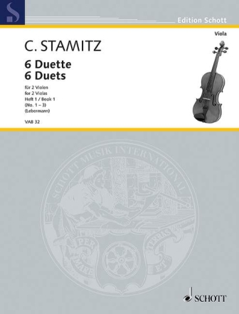 6 Duette Band 1 (Nr.1-3) f�r 2 Violen