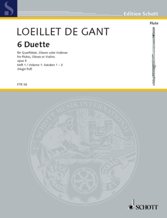 6 Duette op.5 Band 1 f�r 2 Fl�ten (Oboen, Violinen) Spielpartitur