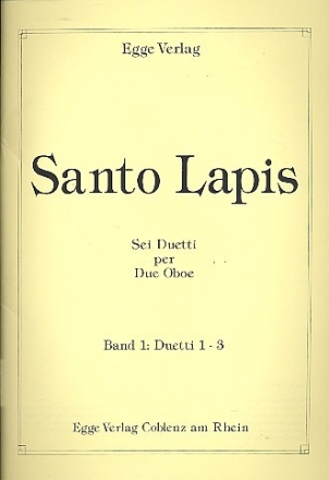 6 Duetti Band 1 (Nr.1-3) f�r 2 Oboen