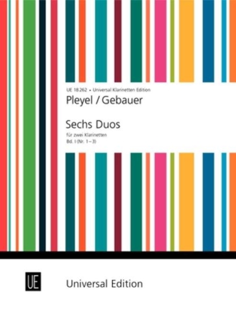 6 Duos Band 1 (Nr.1-3) f�r 2 Klarinetten