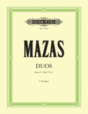 6 Duos op.39 Band 1 (Nr.1-3) f�r 2 Violinen Stimmen