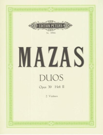 6 Duos op.39 Band 2 (Nr.4-6) f�r 2 Violinen Stimmen