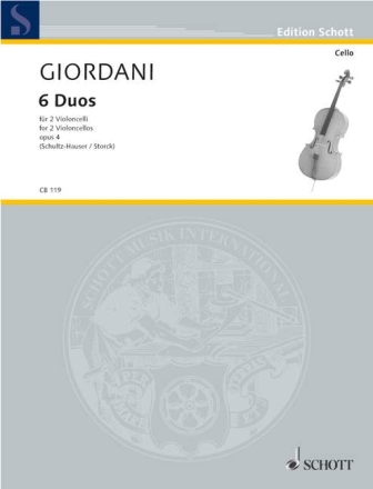 6 Duos op. 4 f�r 2 Violoncelli Spielpartitur
