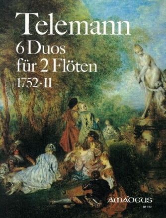 6 Duos TWV 40:124-129 (Band 2) f�r 2 Fl�ten Spielpartitur