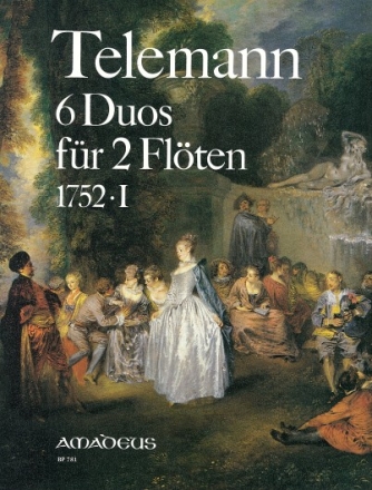 6 Duos TWV 40:130-135 (Band 1) f�r 2 Fl�ten Spielpartitur