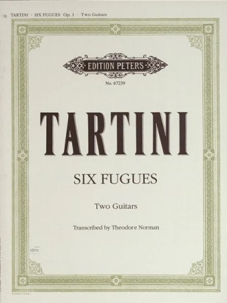 6 Fugues op.1 f�r 2 Gitarren NORMAN, THEODORE, TRANSKRIPTION