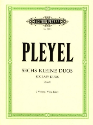 6 kleine Duos op.8 f�r 2 Violen Stimmen