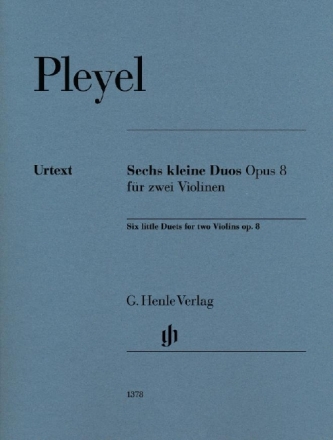 6 kleine Duos op.8 f�r 2 Violinen Partitur und Stimmen