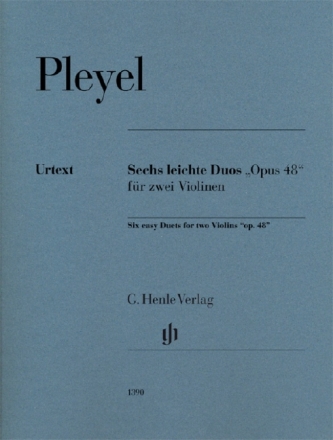 6 leichte Duos op.48 f�r 2 Violinen Partitur und Stimmen