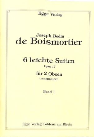 6 leichte Suiten op.17 Band 1 (Nr.1-3) f�r 2 Oboen