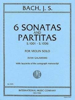 6 Sonatas and partitas BWV1001-1006 for violin